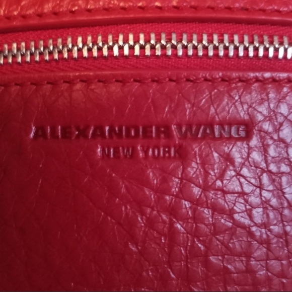 Alexander Wang Roxy Tote Red Leather Stud Medium - Picture 8 of 9